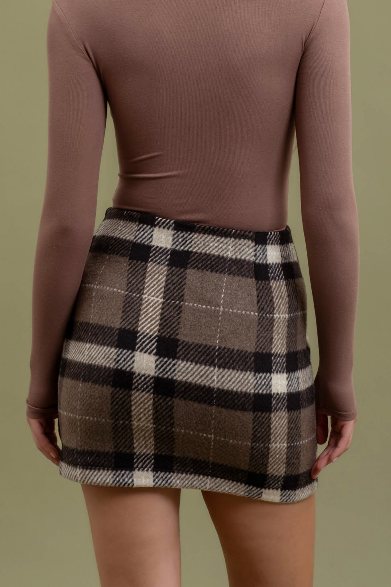 plaid mini skirt