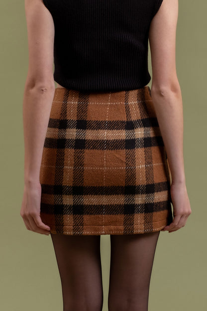 plaid mini skirt