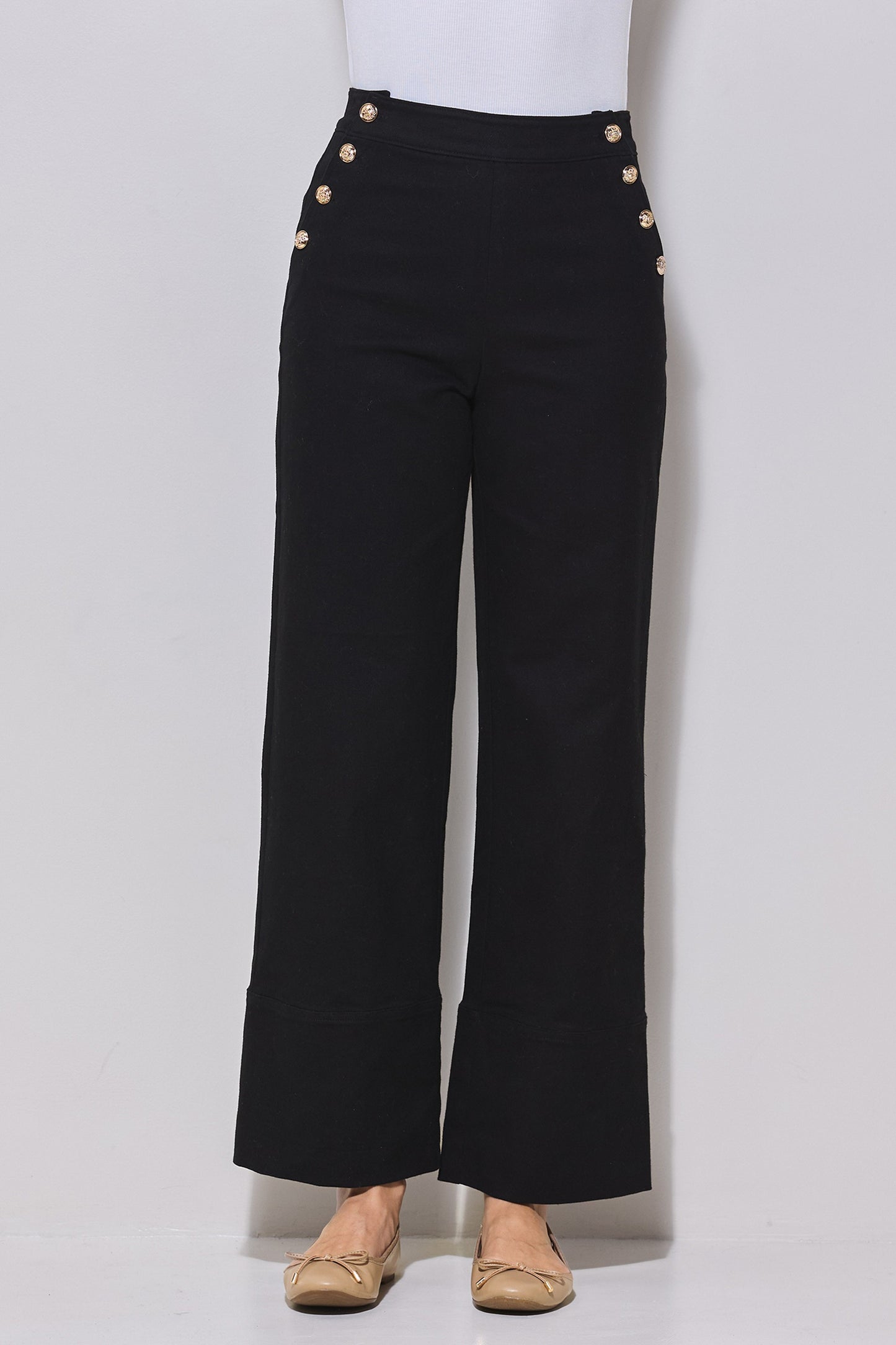 Gold Button Trousers