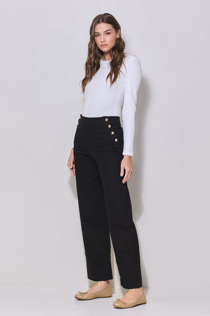 Gold Button Trousers