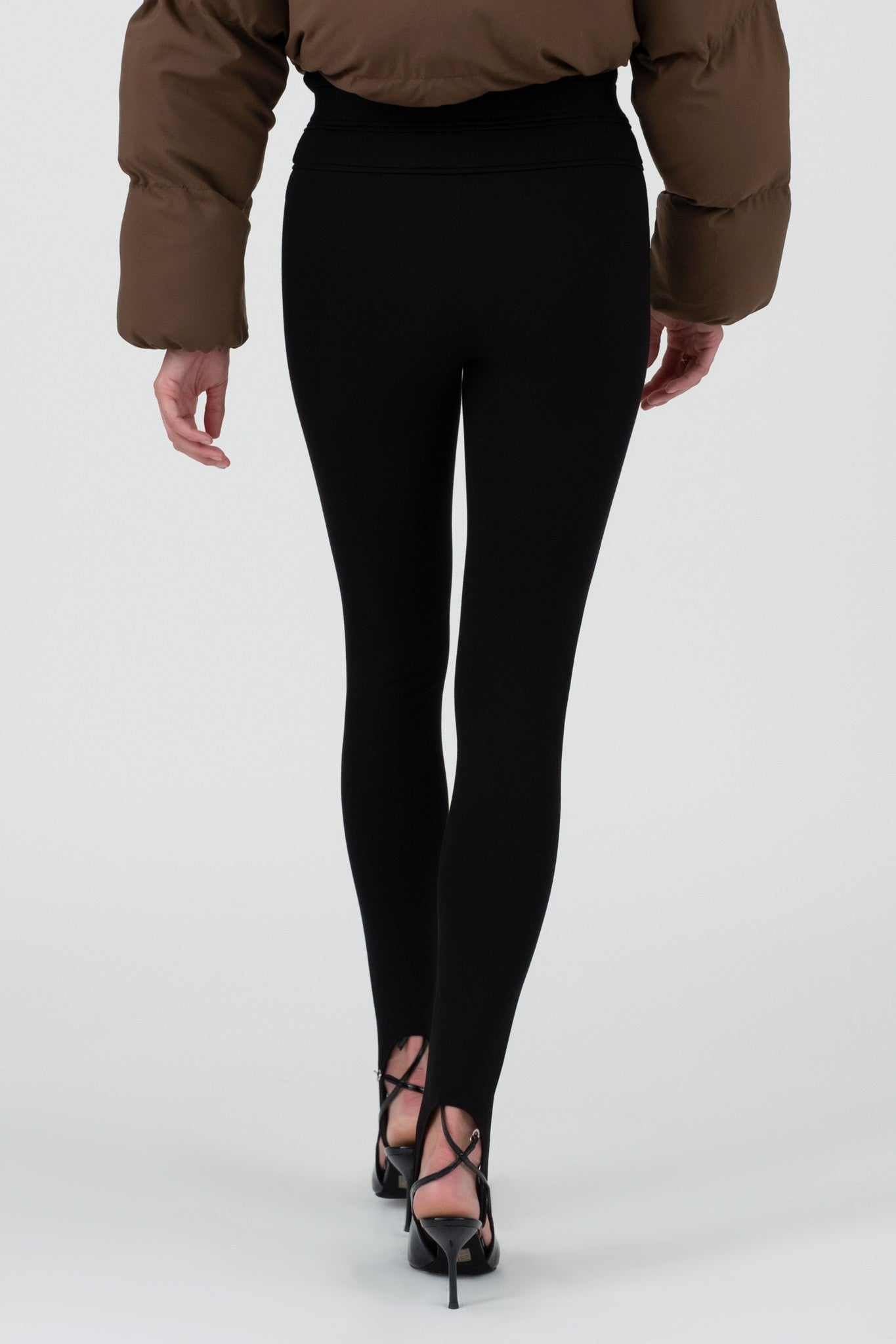 high waist skinny stirrup pants