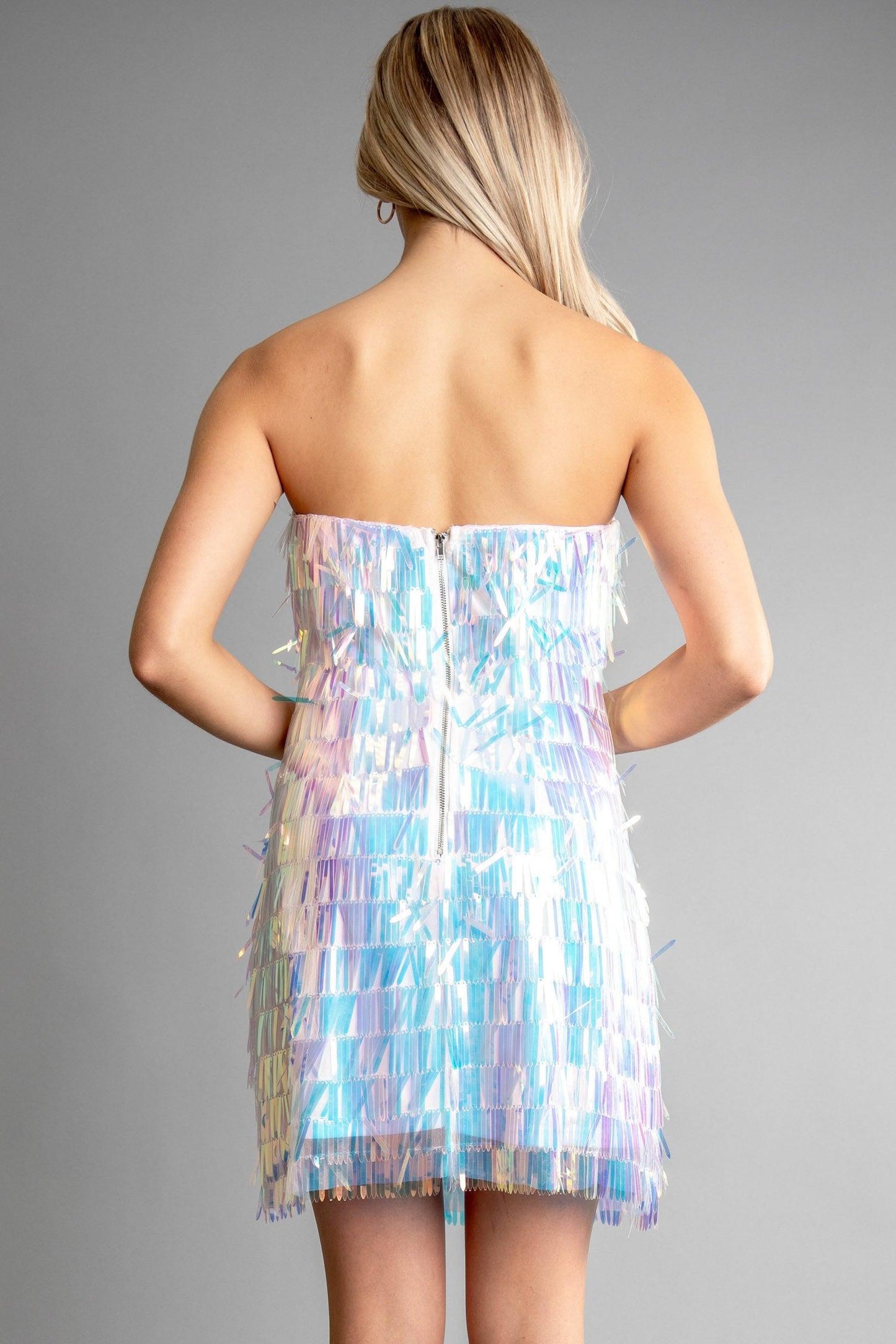 strapless paillette dress - RK Collections Boutique