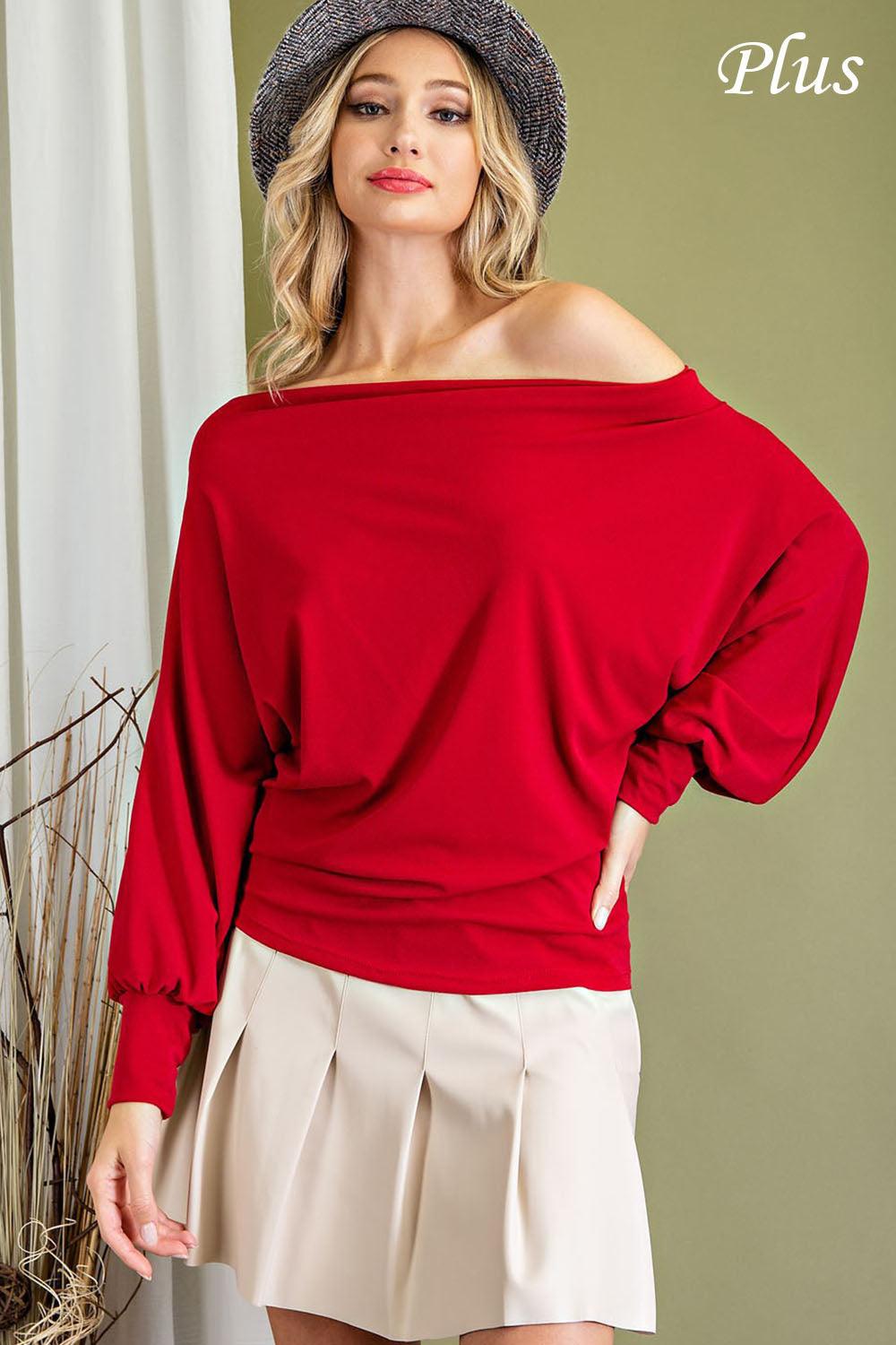 PLUS Off the shoulder top - RK Collections Boutique