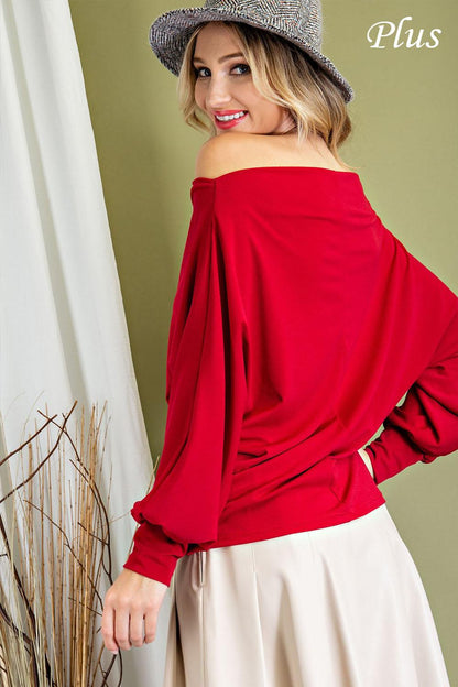 PLUS Off the shoulder top - RK Collections Boutique