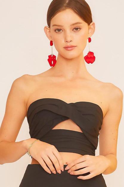 Front knot Back Smocking Tube Top - RK Collections Boutique