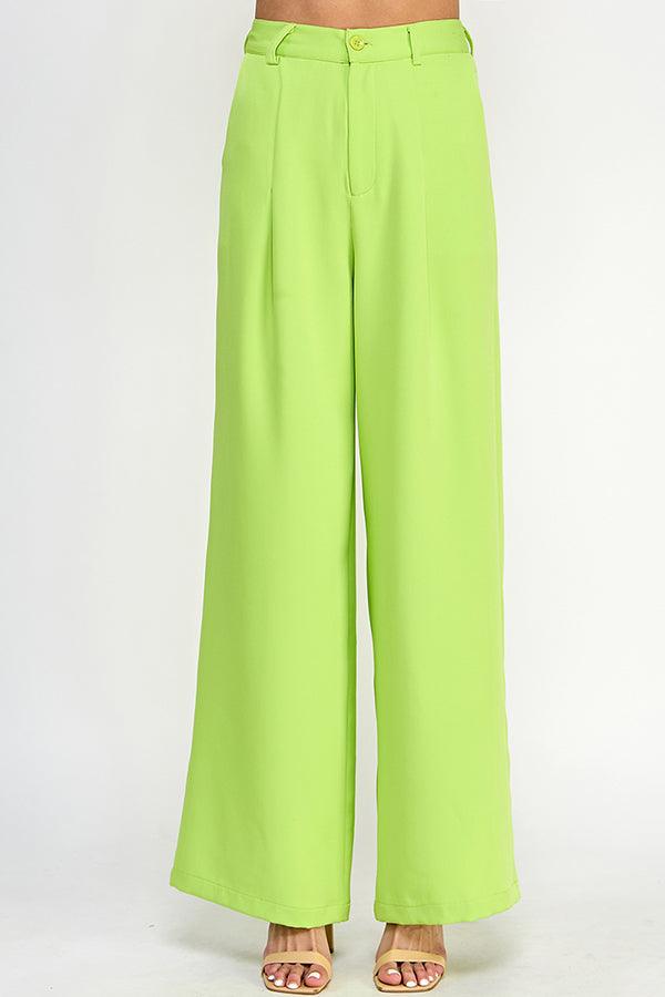 high waist wide leg pants - RK Collections Boutique