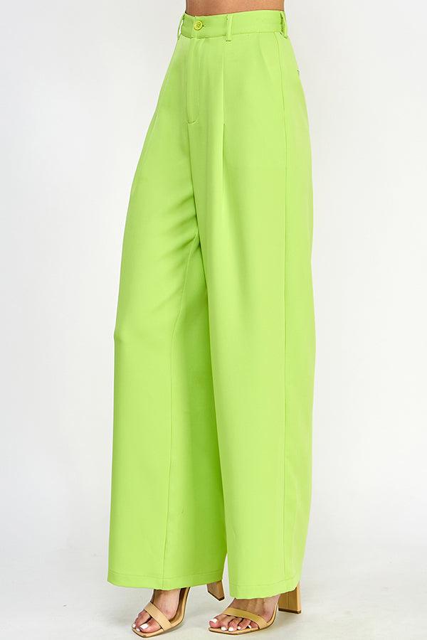 high waist wide leg pants - RK Collections Boutique