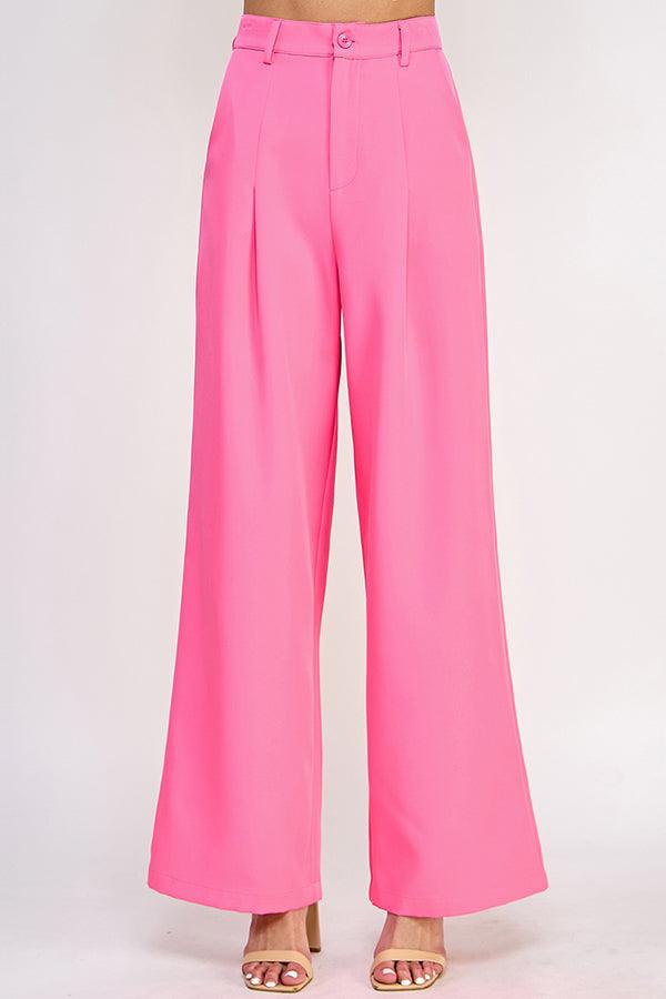 high waist wide leg pants - RK Collections Boutique