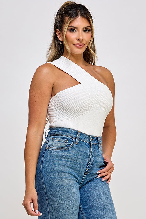 one shoulder bodysuit