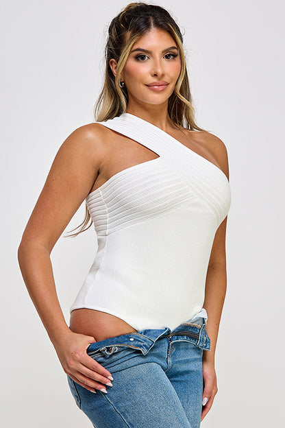 one shoulder bodysuit