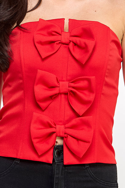 bow corset top