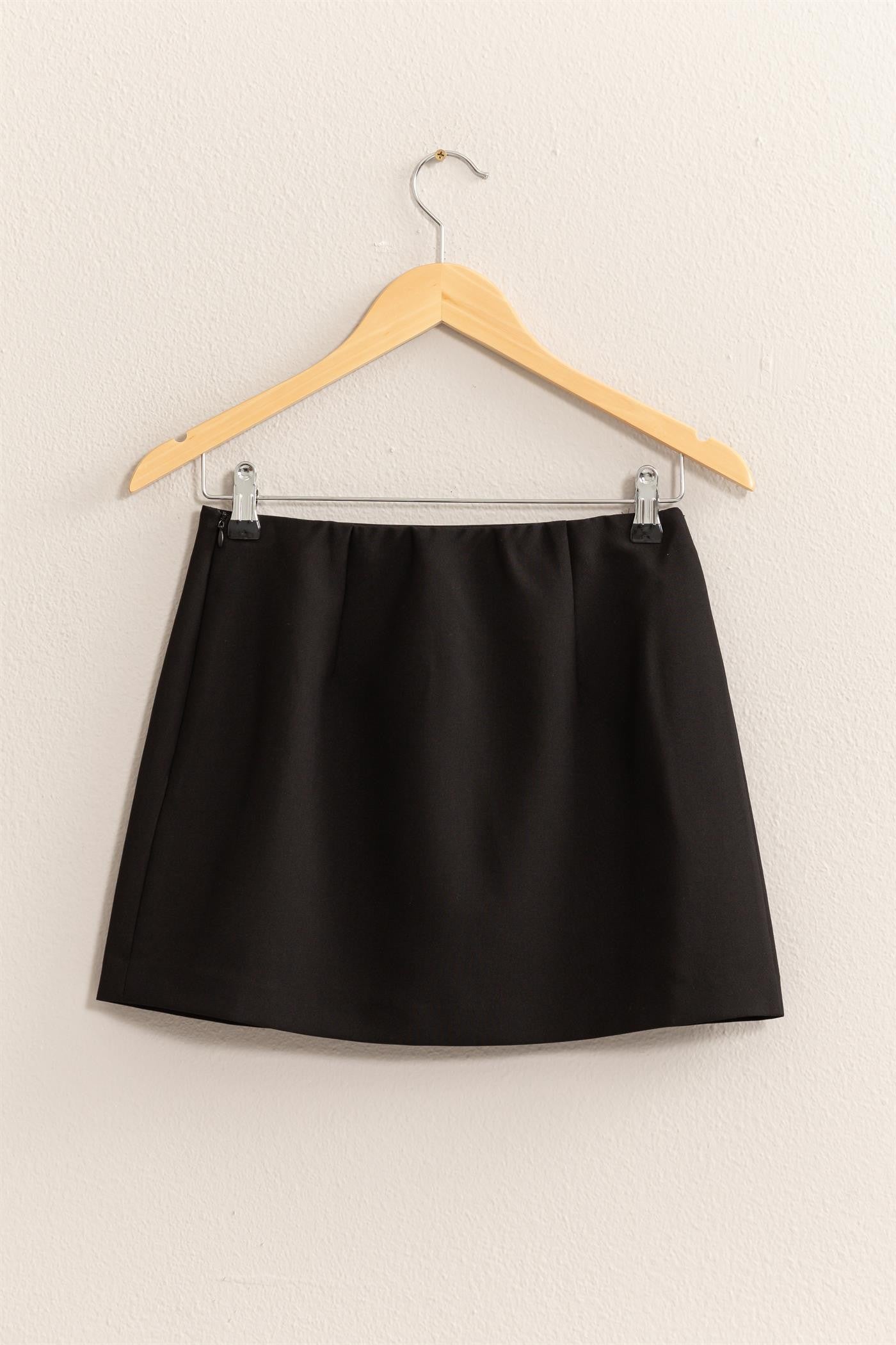 high waist mini skort