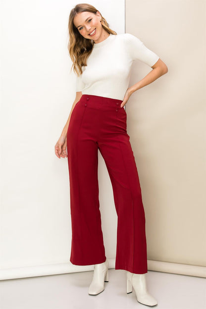 double button detail pant - RK Collections Boutique