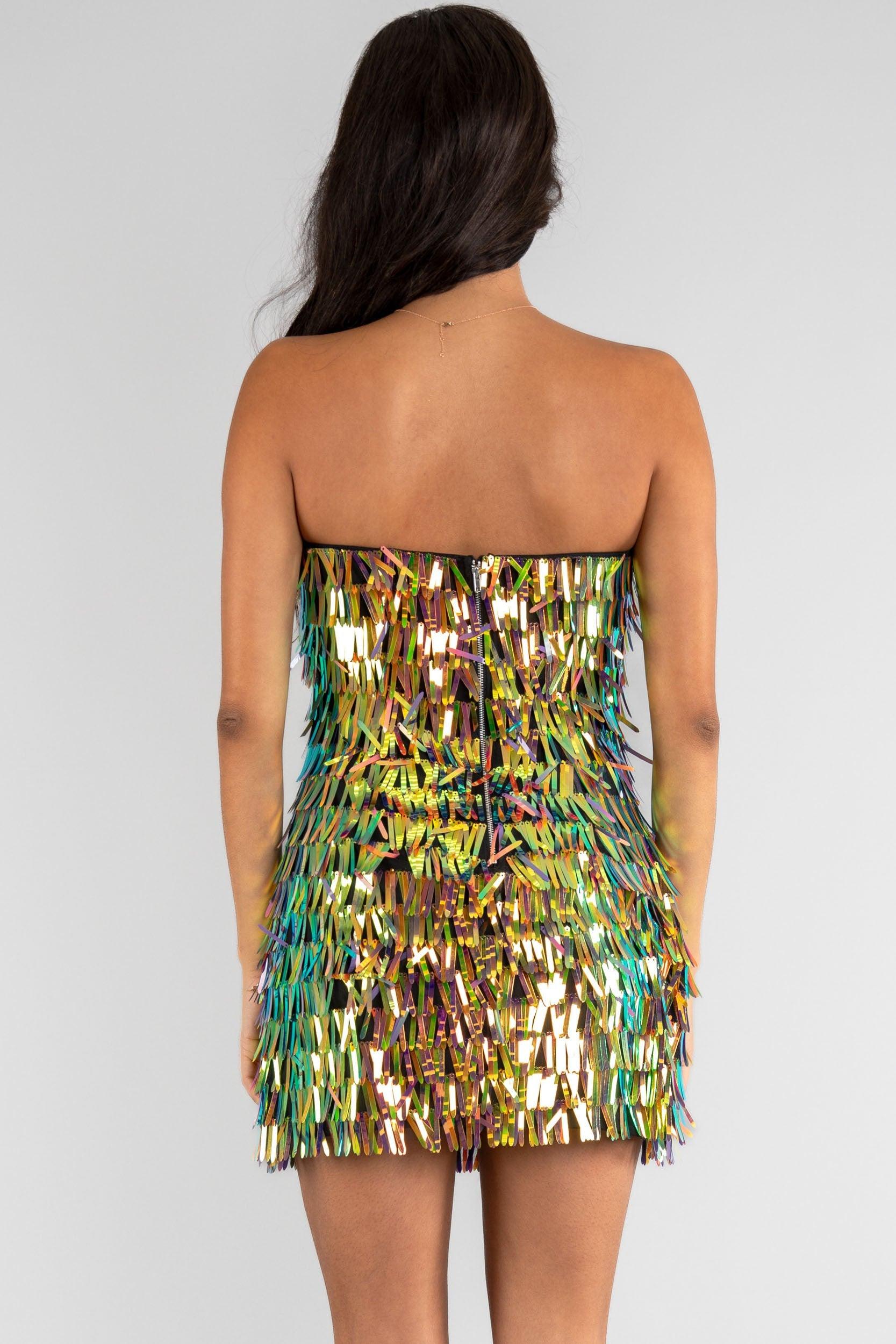 strapless paillette dress - RK Collections Boutique