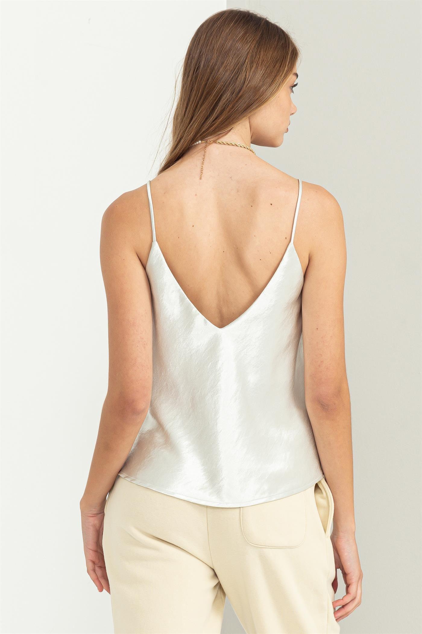 satin v neck camisole - RK Collections Boutique