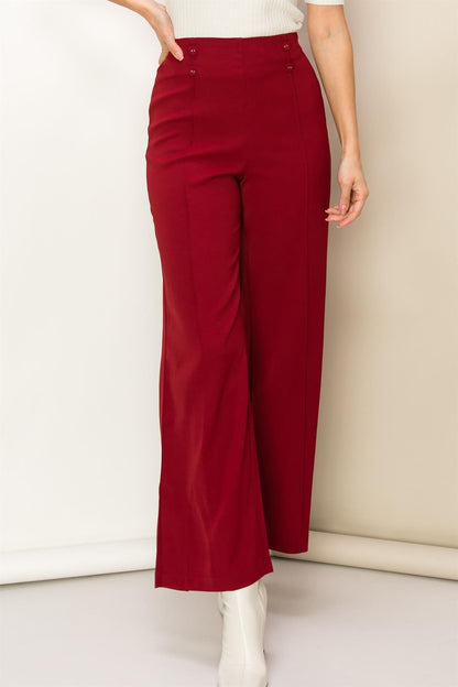 double button detail pant - RK Collections Boutique