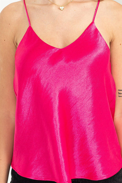 satin v neck camisole - RK Collections Boutique