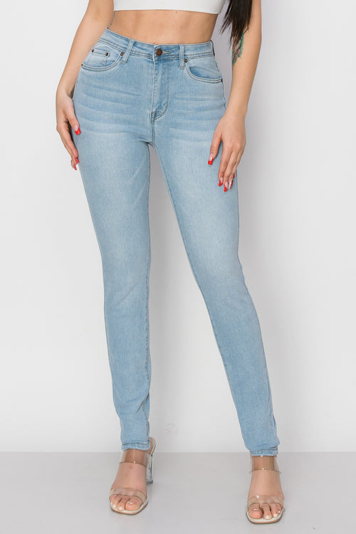 BO-306 stretch high waist skinny jeans