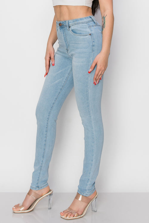 BO-306 stretch high waist skinny jeans