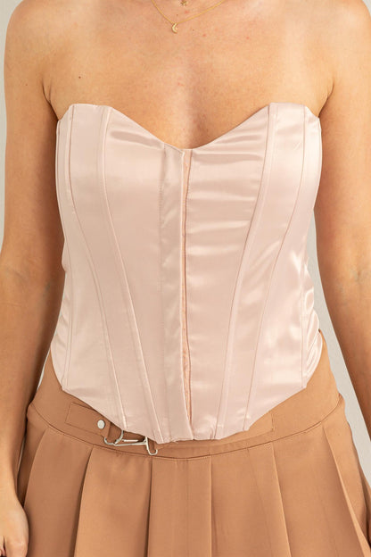 strapless corset bustier top - RK Collections Boutique