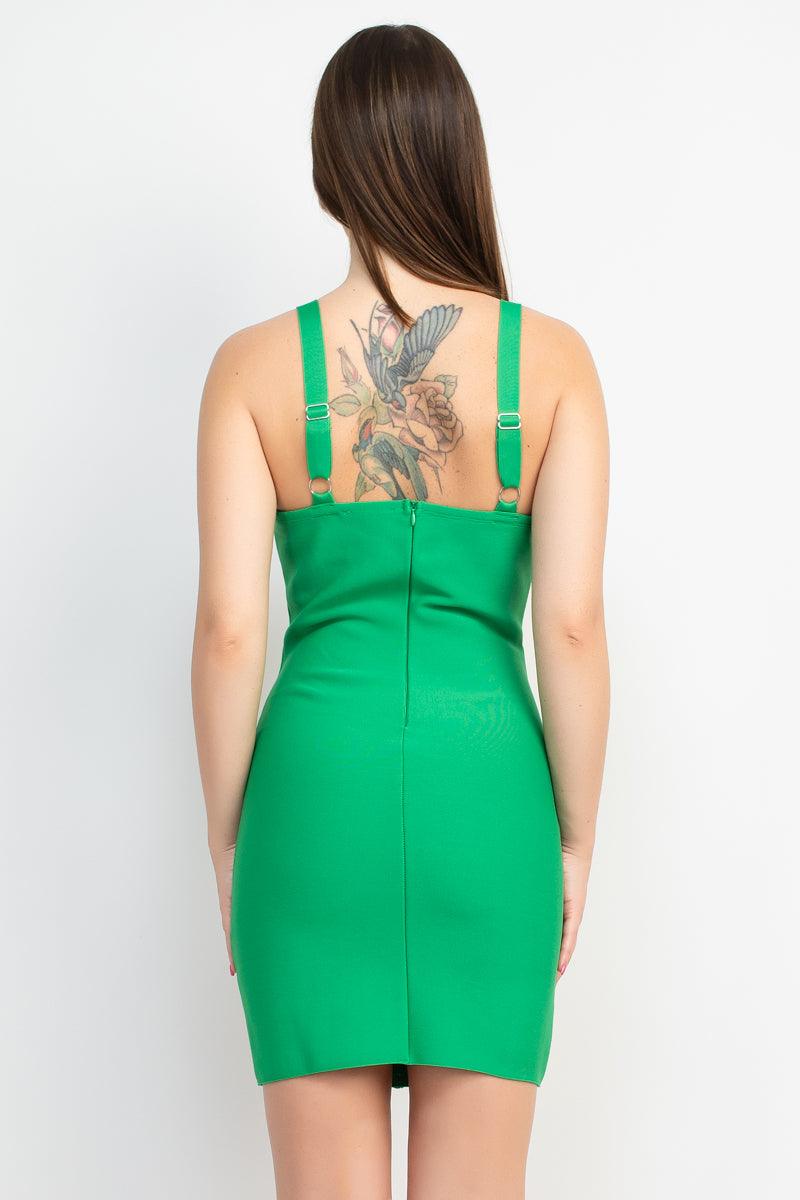 sweetheart wide strap bandage dress - RK Collections Boutique