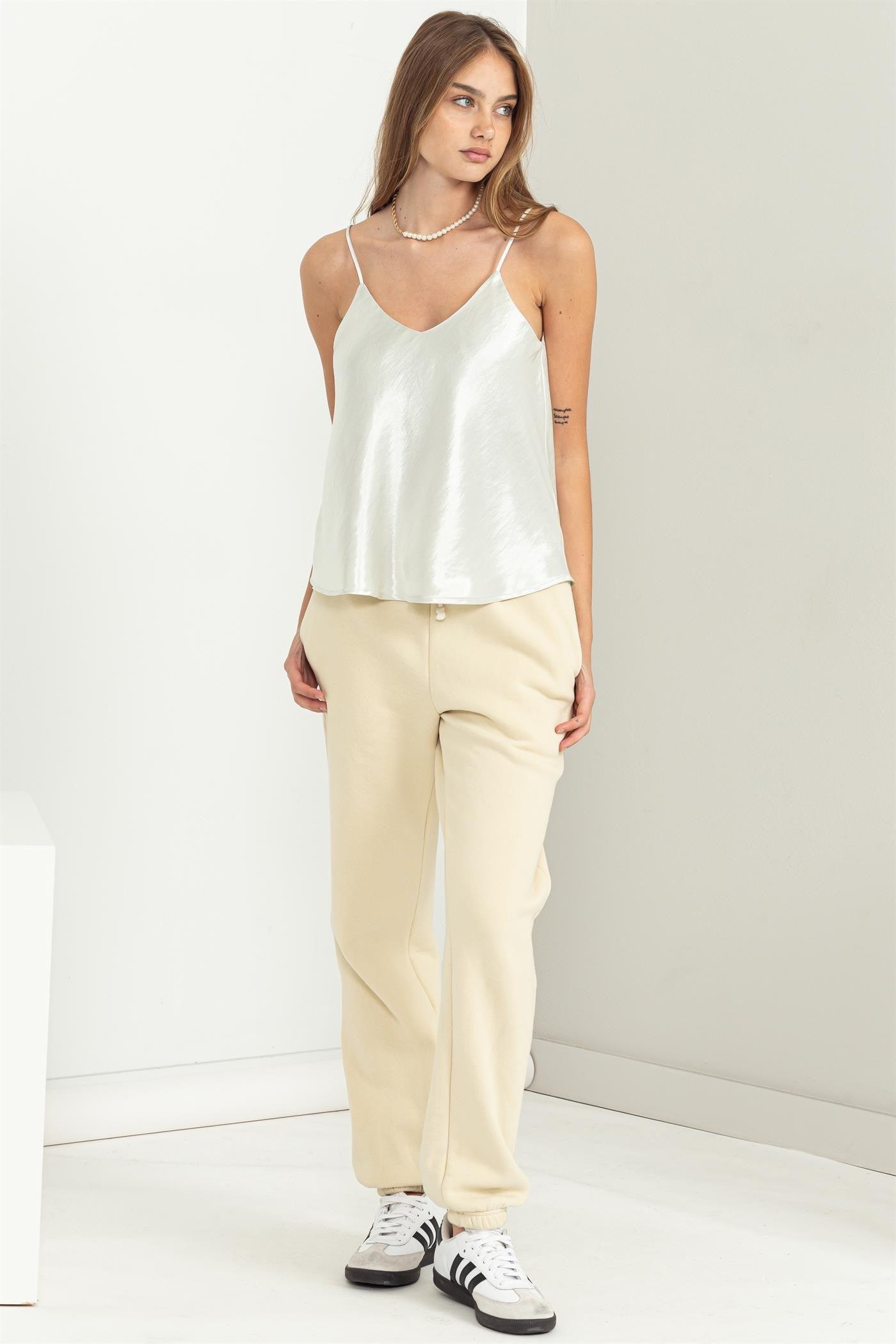 satin v neck camisole - RK Collections Boutique