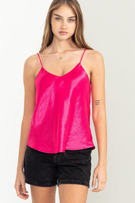 satin v neck camisole - RK Collections Boutique