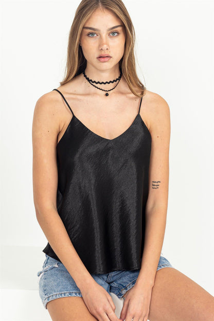 satin v neck camisole - RK Collections Boutique