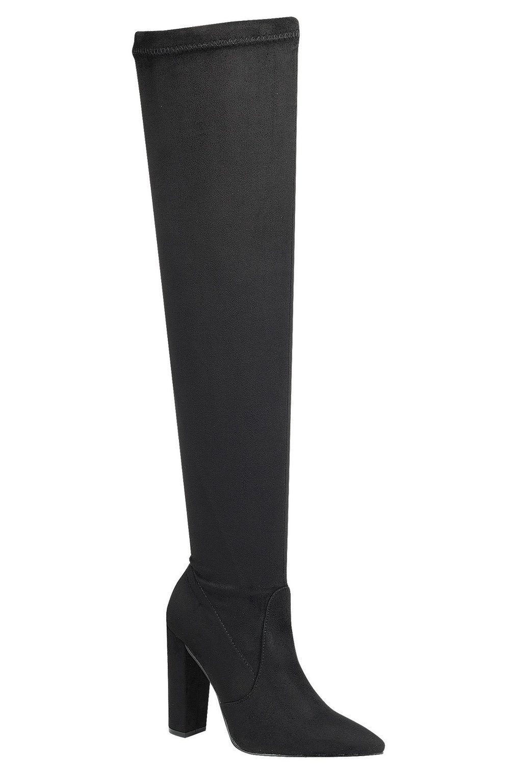 Block Heel Over-The-Knee Boots