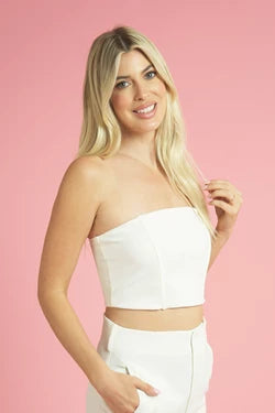 strapless crop top - RK Collections Boutique