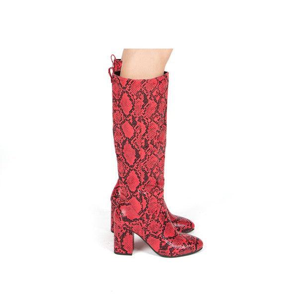 knee high block heel boots - RK Collections Boutique