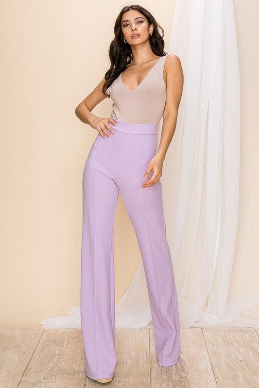 Gina High Waisted Dress Pants - RK Collections Boutique