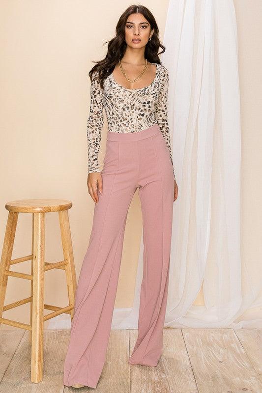 Gina High Waisted Dress Pants - RK Collections Boutique