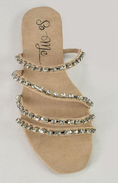 rhinestone sandals - RK Collections Boutique