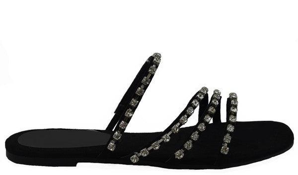 rhinestone sandals - RK Collections Boutique