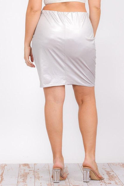 PLUS PU midi skirt - RK Collections Boutique