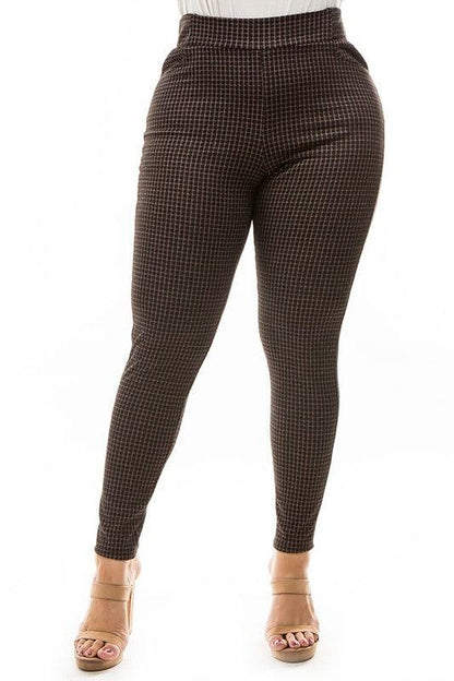 PLUS plaid leggings - RK Collections Boutique