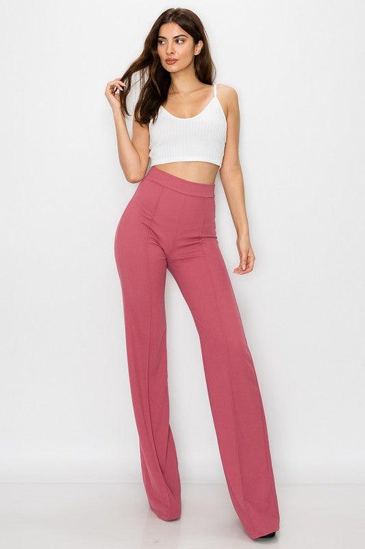 Gina High Waisted Dress Pants - RK Collections Boutique