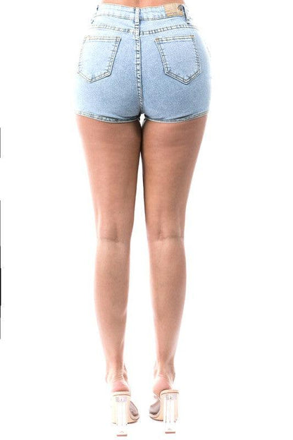 bling tassel trim jean shorts - RK Collections Boutique