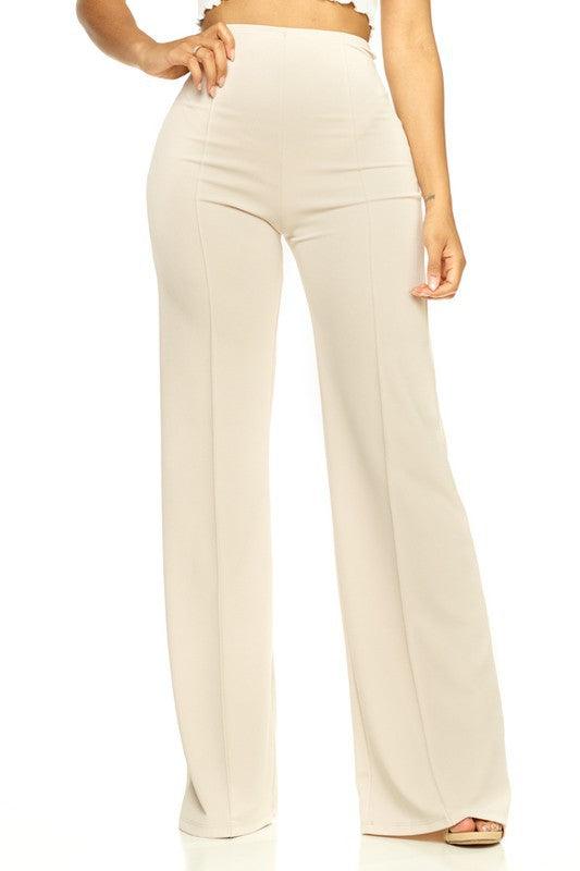 High waist flare leg pants - RK Collections Boutique