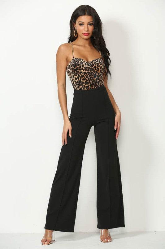 High waist flare leg pants - RK Collections Boutique