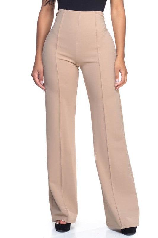 High waist flare leg pants - RK Collections Boutique