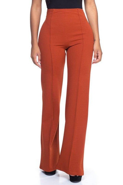 High waist flare leg pants - RK Collections Boutique