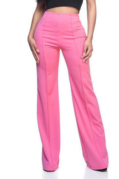 High waist flare leg pants - RK Collections Boutique