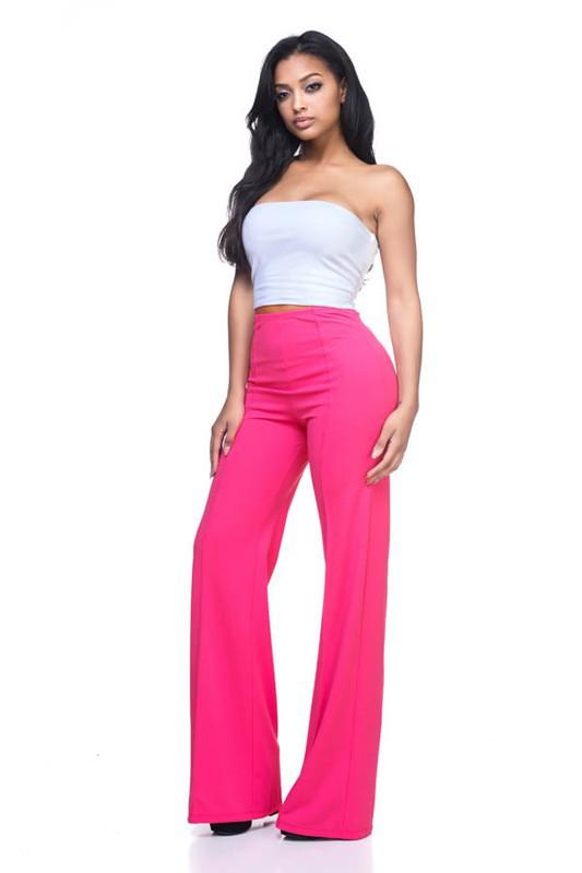 High waist flare leg pants - RK Collections Boutique