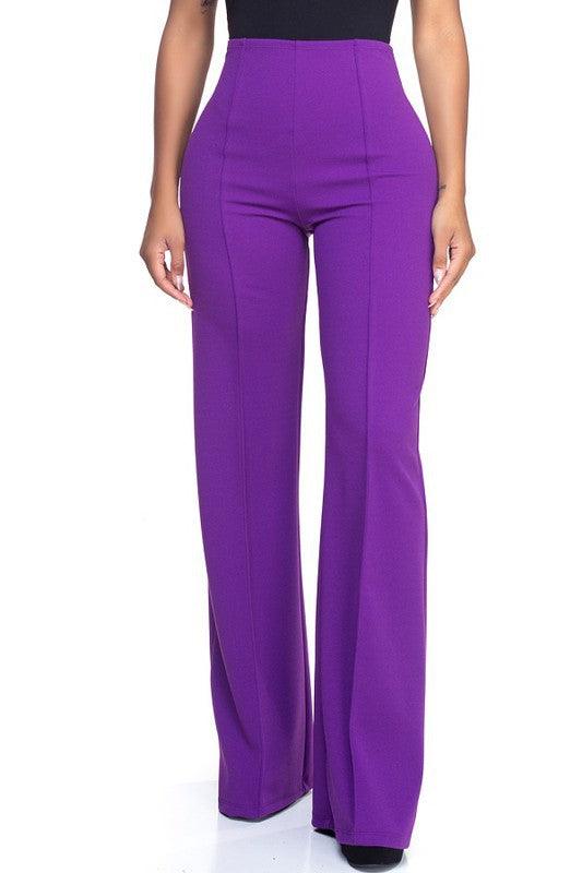 High waist flare leg pants - RK Collections Boutique