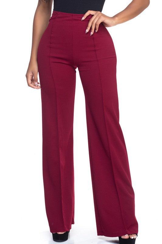 High waist flare leg pants - RK Collections Boutique