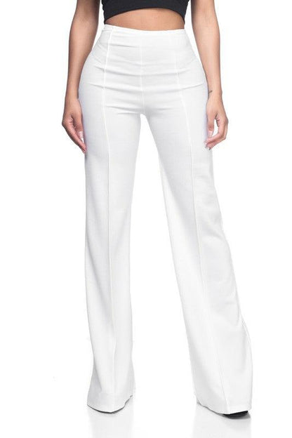 High waist flare leg pants - RK Collections Boutique