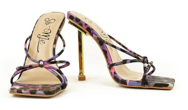 Criss cross strapped high heel sandal - RK Collections Boutique