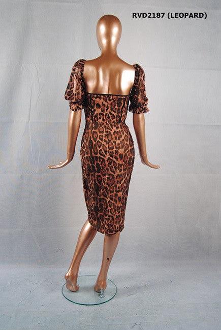 Leopard corset dress - RK Collections Boutique